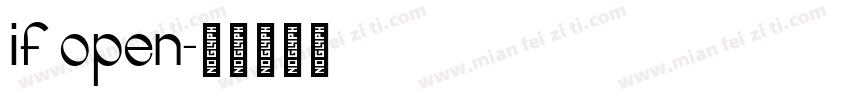 if open字体转换
